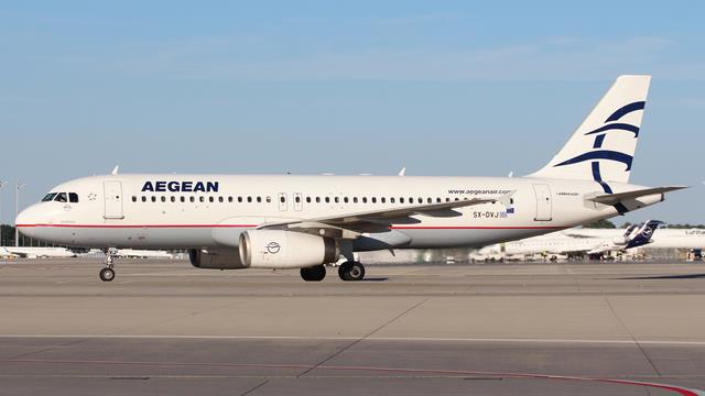 SX-DVJ:Airbus A320-200:Aegean Airlines